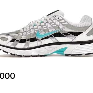 Nike P-6000 Dusty Cactus White and Teal Sneakers